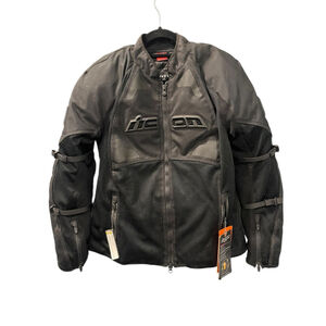 Icon Contra 2 NWT Perforated Jacket Size Large Biker Motorcycle Women's